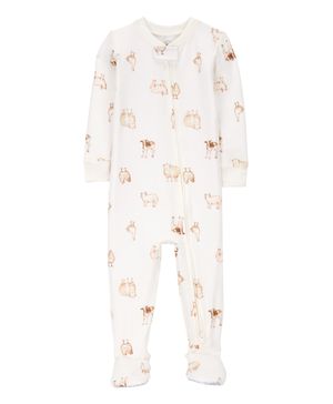 Mameluco Purelysoft Con Cierre Estampado Granja Carter's