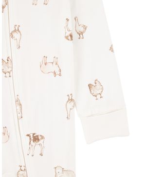 Mameluco Purelysoft Con Cierre Y Estampado Animal Carter's