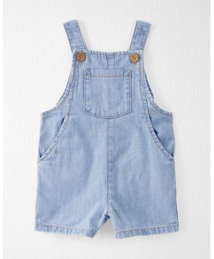 Overol Corto De Chambray De Algodón Orgánico Carter's Little Planet