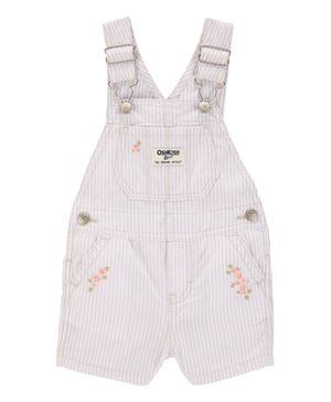 Overol Corto De Rayas Color Púrpura Oshkosh B'Gosh