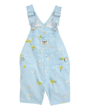 Overol Corto De Rayas Y Flores Oshkosh B'Gosh
