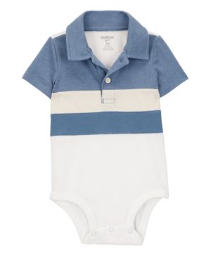 Pañalero Tipo Polo Con Rayas Y Bloques De Color Oshkosh B'Gosh