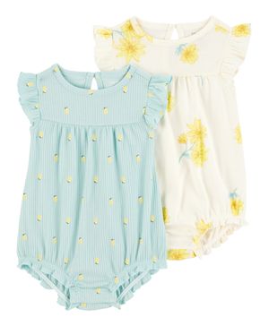 Paquete De 2 Jumpsuits Florales Carter's