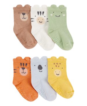 Paquete De 6 Calcetines De Animales Carter's