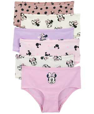 Paquete De 6 Calzones De Algodón Elástico Con Minnie Mouse Carter's