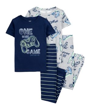 Pijama De 4 Prendas De Algodón Estilo Gamer Carter's