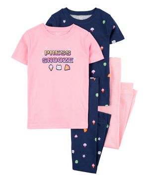 Pijama De 4 Prendas De Algodón Estilo Gamer Carter's
