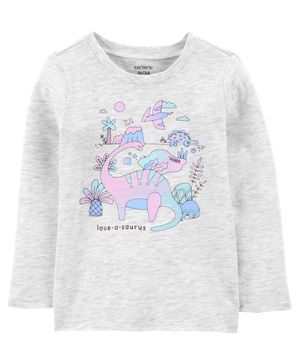 Playera Con Estampado De Dinosaurio Carter's