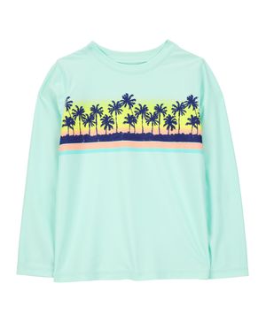 Playera Para Nadar Manga Larga Con Estampado De Palmera Oshkosh B'Gosh