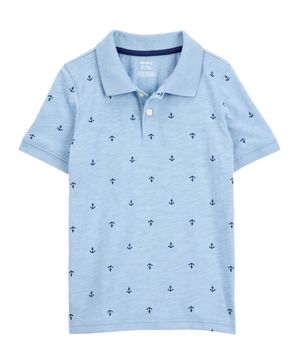 Playera Polo Con Estampado De Anclas Carter's
