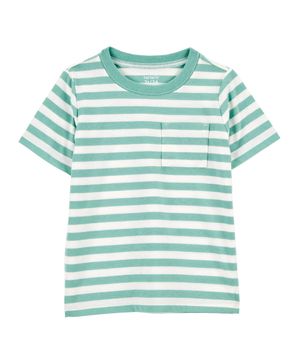Playera Tejida Manga Corta Diseño A Rayas Carter's