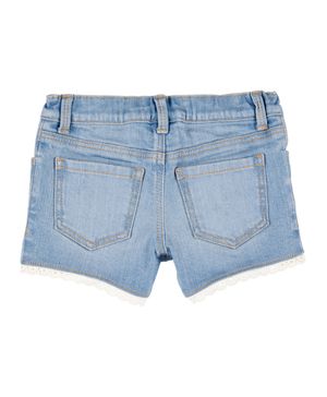 Short De Mezclilla Icónico Con Dobladillo Calado Oshkosh B'Gosh