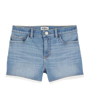 Short De Mezclilla Icónico Con Dobladillo Calado Oshkosh B'Gosh