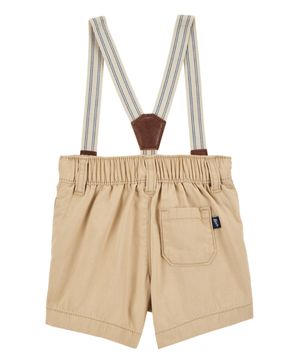 Shorts Con Tirantes Caqui Oshkosh B'Gosh