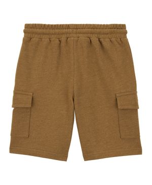 Shorts De Punto Marrón Con Bolsas Carter's