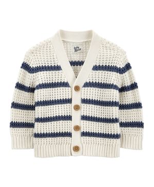 Suéter De Punto Con Botones Al Frente Y Rayas Oshkosh B'Gosh