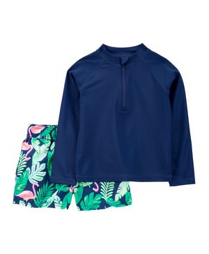 Traje De Baño 2 Prendas Traje De Baño Y Playera Para Nadar Carter's