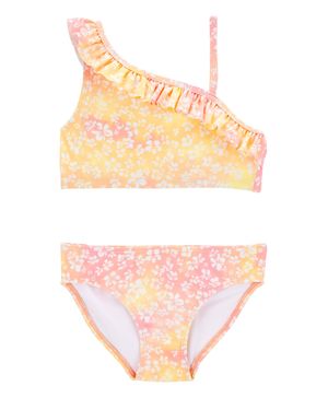 Traje De Baño De 2 Prendas Con Volantes