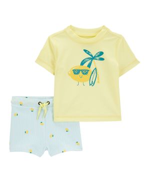Traje De Baño De 2 Prendas Estampado Limones Carter's