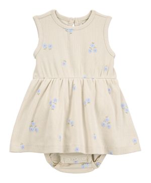 Vestido Con Cubrepañal Floral Carter's