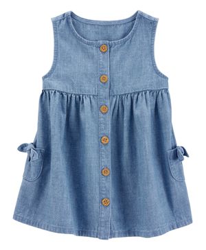 Vestido De Algodón Con Botones Carter's