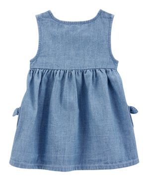 Vestido De Algodón Con Botones Carter's