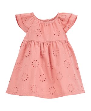 Vestido De Algodón Con Ojales Carter's