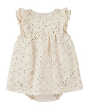 Vestido De Algodón Con Olanes Carter's