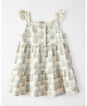 Vestido De Algodón Orgánico Con Estampado Floral Carter's Little Planet