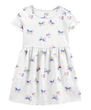 Vestido De Manga Corta Con Estampado De Mariposas Carter's