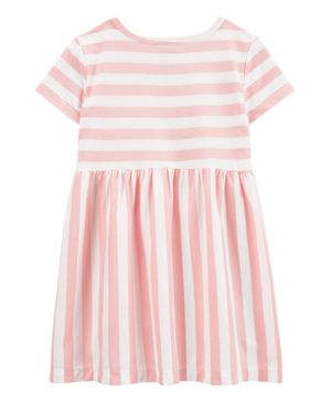Vestido De Rayas Manga Corta Carter's