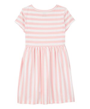 Vestido De Rayas Manga Corta Carter's