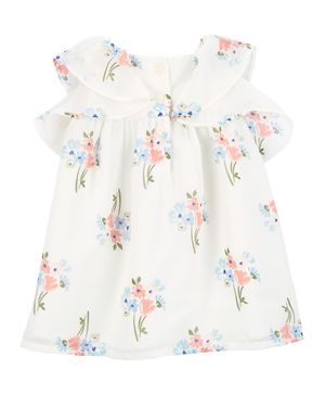 Vestido Floral Con Olanes Carter's