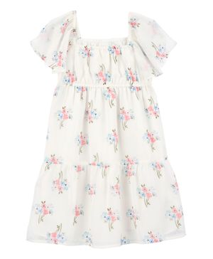 Vestido Floral Con Volantes Carter's