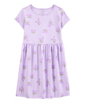 Vestido Floral De Manga Corta Carter's