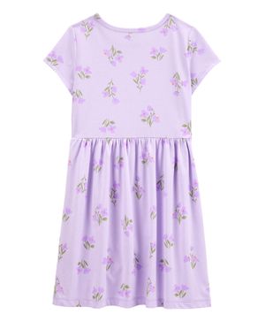 Vestido Floral De Manga Corta Carter's