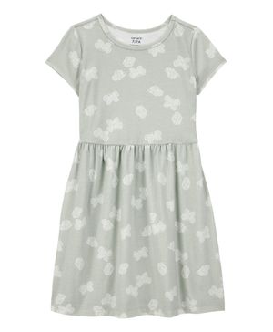 Vestido Floral De Manga Corta Carter's