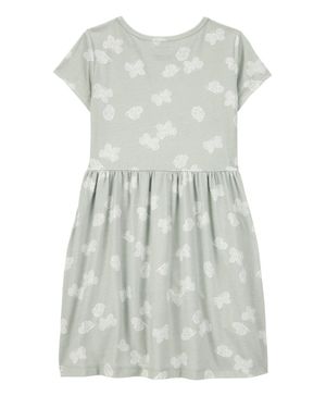 Vestido Floral De Manga Corta Carter's