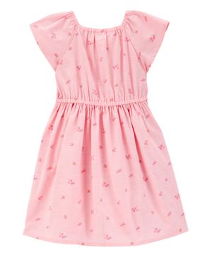 Vestido Maxi De Manga Corta Con Estampado Floral Oshkosh B'Gosh