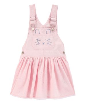 Vestido Tipo Overol Conejito Con Brillantina Oshkosh B'Gosh