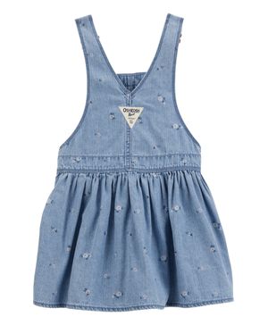 Vestido Tipo Overol De Punto Floral Oshkosh B'Gosh