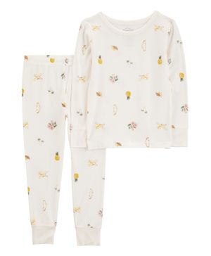 Pijama De 2 Prendas Purelysoft Con Estampado Tropical Carter's