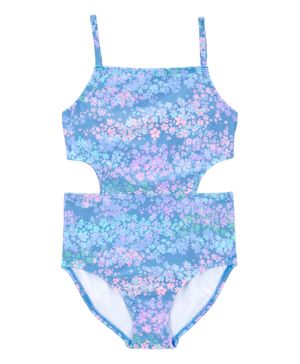 Traje De Baño De 1 Prenda Con Flores En Relieve