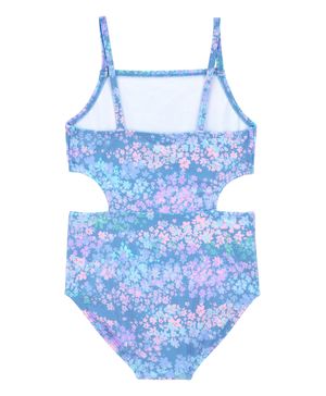 Traje De Baño De 1 Prenda Con Flores En Relieve