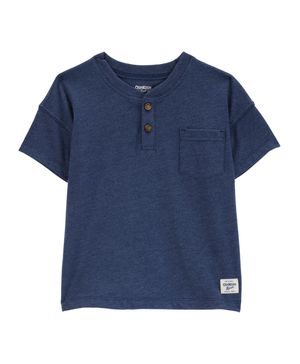 Camiseta Cuello Tipo Henley Con Bolsillo Oshkosh B'Gosh