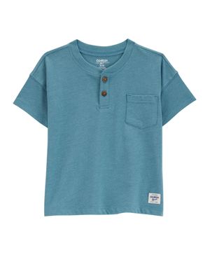 Camiseta Cuello Tipo Henley Con Bolsillo Oshkosh B'Gosh