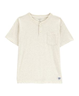 Camiseta Cuello Tipo Henley Con Bolsillo Oshkosh B'Gosh