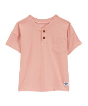 Camiseta Cuello Tipo Henley Con Bolsillo Oshkosh B'Gosh