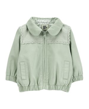 Chamarra Tejida Con Ojales Y Cierre Oshkosh B'Gosh