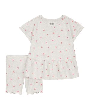 Conjunto de 2 prendas Con Shorts De Corazón Carter's